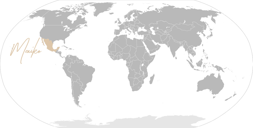 Mexiko Weltkarte
